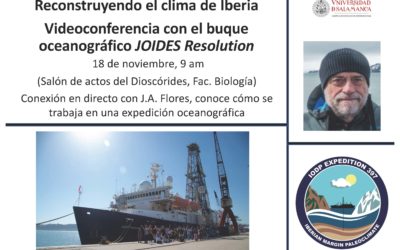 Videoconferencia con el buque oceanográfico JOIDES Resolution