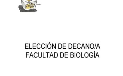 ELECCIONES DE DECANO/A – FACULTAD DE BIOLOGÍA